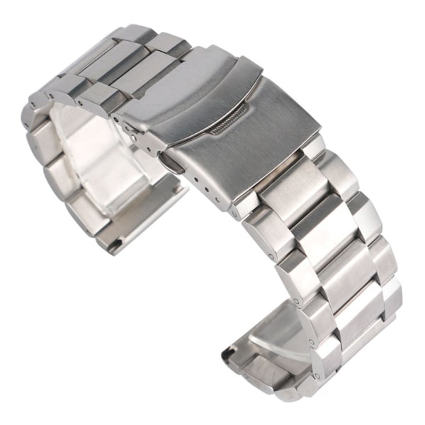 Elegant Klockarmband i Rostfritt Stål Silver 18mm