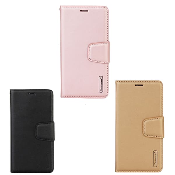Praktiskt Stilrent Hanman Plånboksfodral - Huawei Y6 2019 Guld