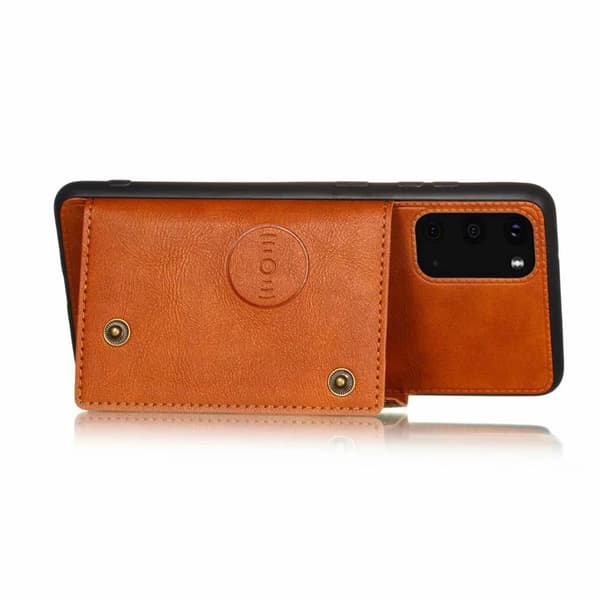 Stilfuldt cover med kortrum - Samsung Galaxy S20FE Grå