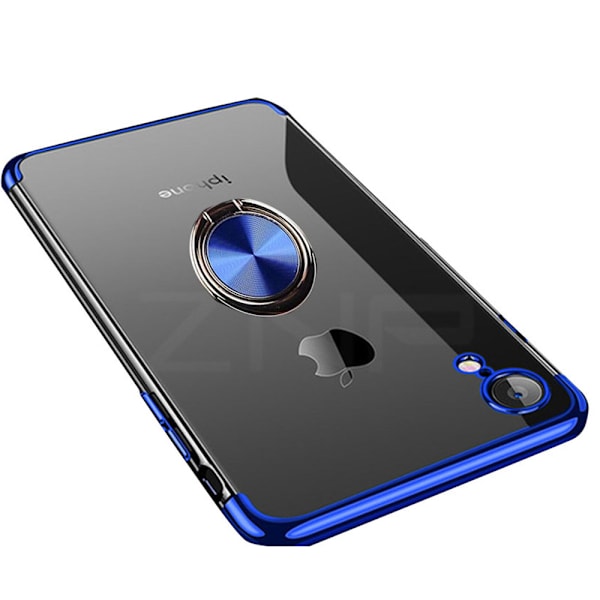 Skyddande Skal med Ringhållare - iPhone XR Silver
