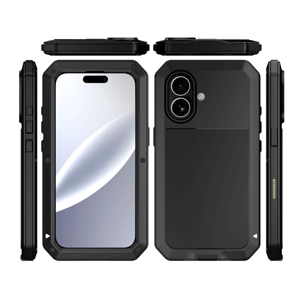 iPhone 17 Aluminiumskal  EXXO-design, Stötsäkert & Robust Silver