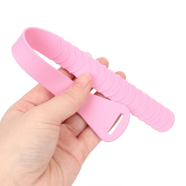 Smidig Slittålig Silikon Toalettsits Handtag Rosa