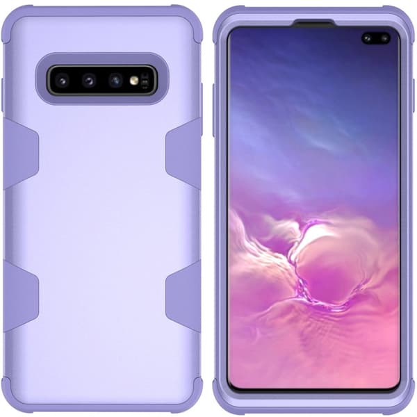 Samsung S10 Plus - Elegant og beskyttende deksel \"Rugged Robot\" Roséguld