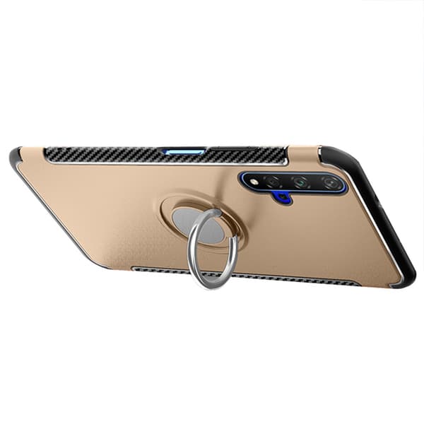 Elegant Skal med Ringhållare - Huawei Nova 5T Röd
