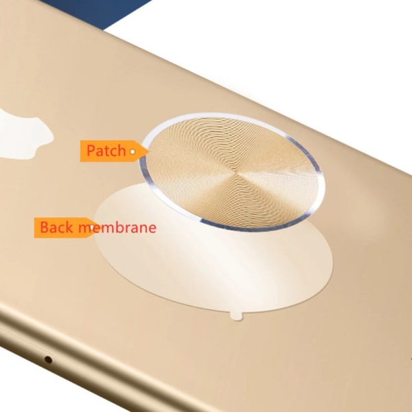 Praktisk Ultratynd Magnetisk Metalplade Mobiltelefonholder Guld