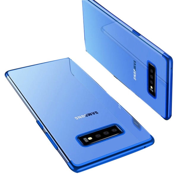 Elegant Skyddsskal för Samsung Galaxy S10 Plus (Electroplated) Blå