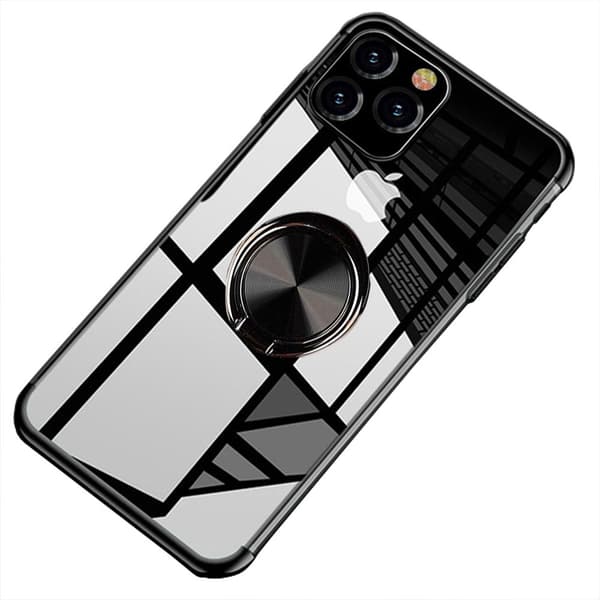 iPhone 11 Pro Max - Elegant Skyddsskal Ringhållare FLOVEME Roséguld