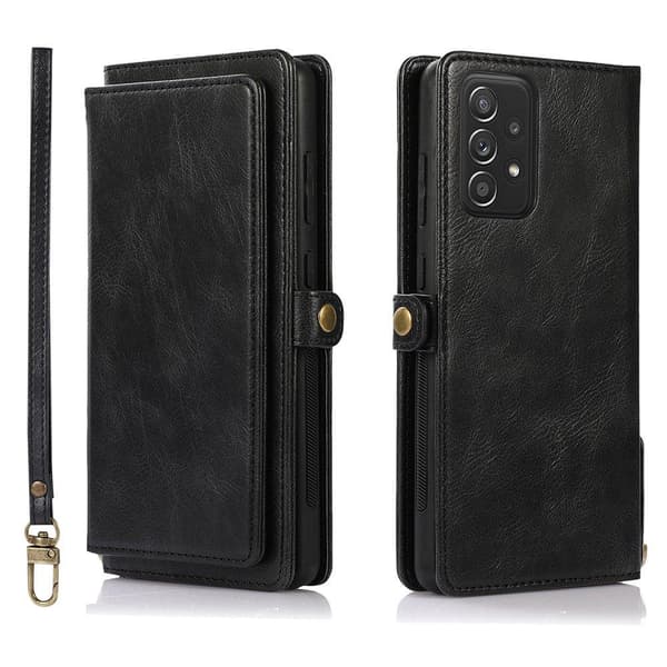 Stilfuldt 2 i 1 Wallet etui - Samsung Galaxy A72 Röd
