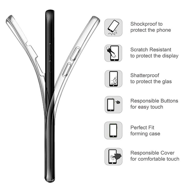Silikonfodral med Touchsensor (Fram & Bak) Huawei Mate 20 Pro Guld
