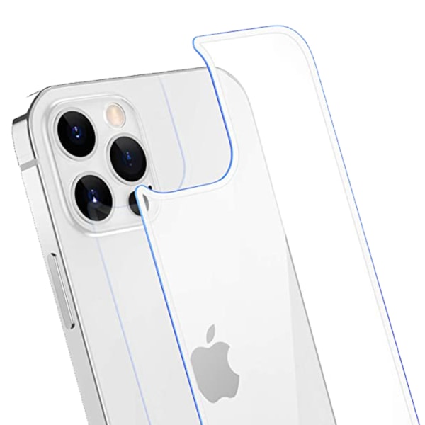 For- og bagside skærmbeskytter 0,3 mm iPhone 12 Pro Max Transparent/Genomskinlig