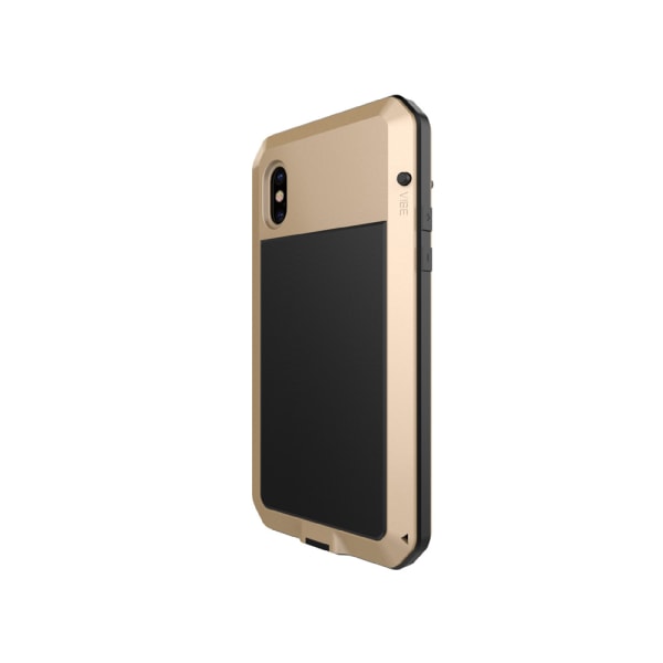 HEAVY DUTY beskyttelsesdeksel i aluminium for iPhone X/XS Guld