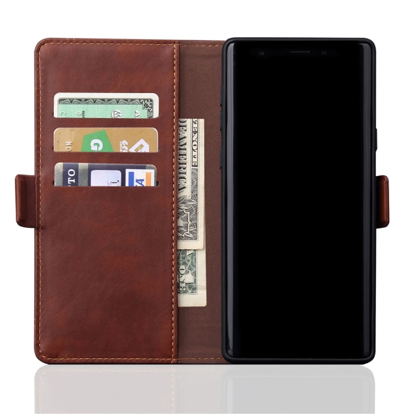 Praktisk Smart Wallet-deksel (Leman) - Samsung Galaxy Note10 Svart