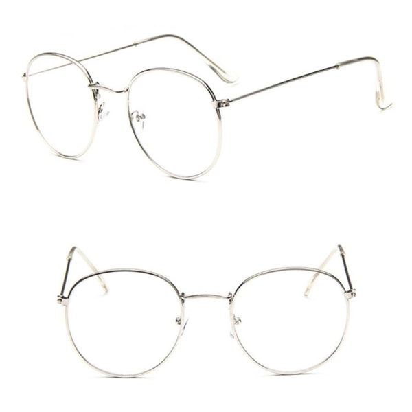 Stilfulde læsebriller i klassisk design Silver +2.0