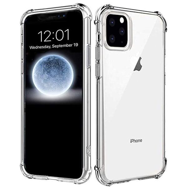 iPhone 11 Pro - Kraftfullt Robust Extra Skydd Silikonskal Transparent/Genomskinlig