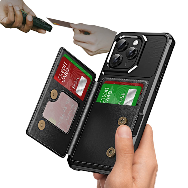 iPhone 13 Pro Max Fodral - Smart Kortförvaring & Stativfunktion