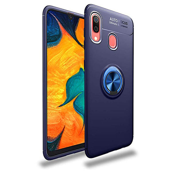Samsung Galaxy A40 - Elegant AUTO FOCUS Skal Svart/Blå