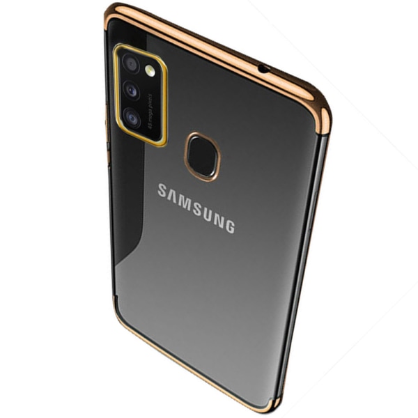 Samsung Galaxy A21S - Elegant Silikonskal Guld