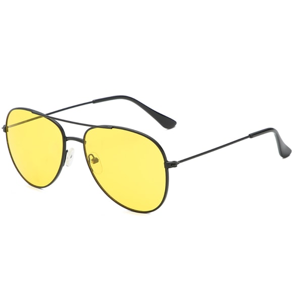 Klassiske polariserte pilotsolbriller Guld/Rosa/Gul