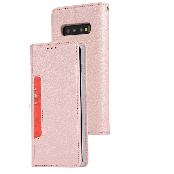 Samsung Galaxy S10 Plus - Elegant Floveme Plånboksfodral Grön