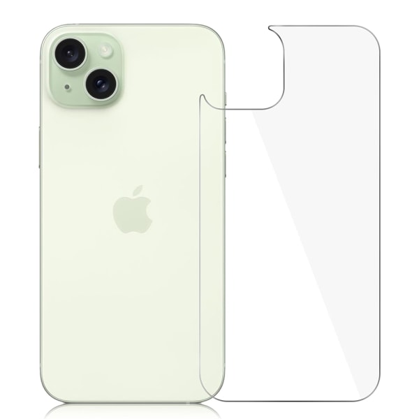 Baksida Skärmskydd 0,3mm för iPhone 15 Transparent