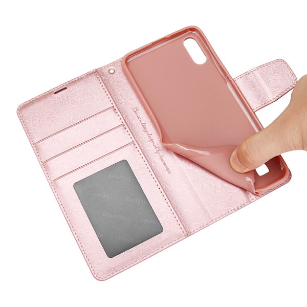 Samsung Galaxy A10 - Exklusivt Smart Hanman Plånboksfodral Roséguld
