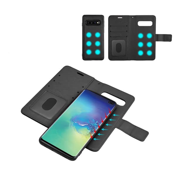 Samsung Galaxy S10 Plus - Plånboksfodral (FLOVEME) Röd Röd