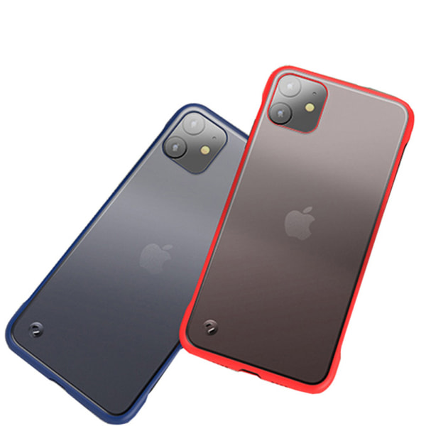 iPhone 11 Pro - Genomt�nkt Slitt�ligt Skal Mörkblå