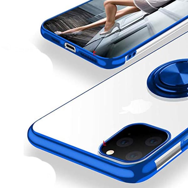 Professionelt cover med ringholder - iPhone 12 Pro Max Svart
