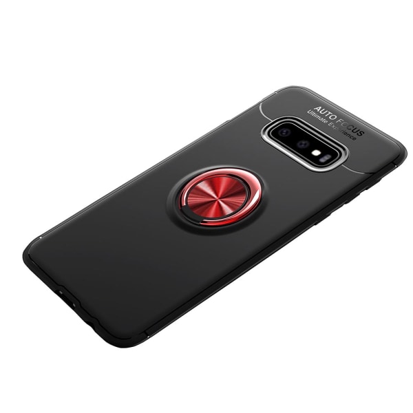 Samsung Galaxy S10e - Autofokusdeksel med ringholder Röd/Röd