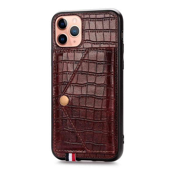 Praktiskt Skal med Kortfack - iPhone 11 Pro Max Blå