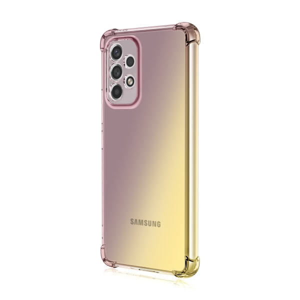 Stötdämpande FLOVEME Silikonskal - Samsung Galaxy A53 5G Blå/Rosa