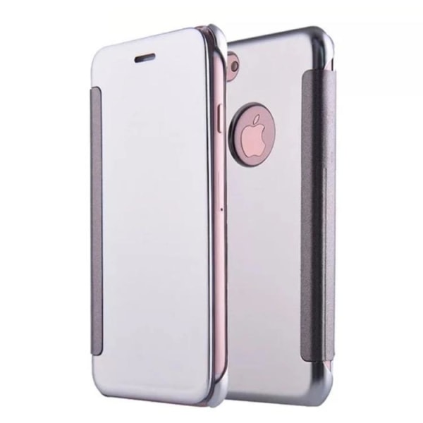 iPhone 6/6S Plus - Stilig Clear View-deksel fra LEMAN Silver