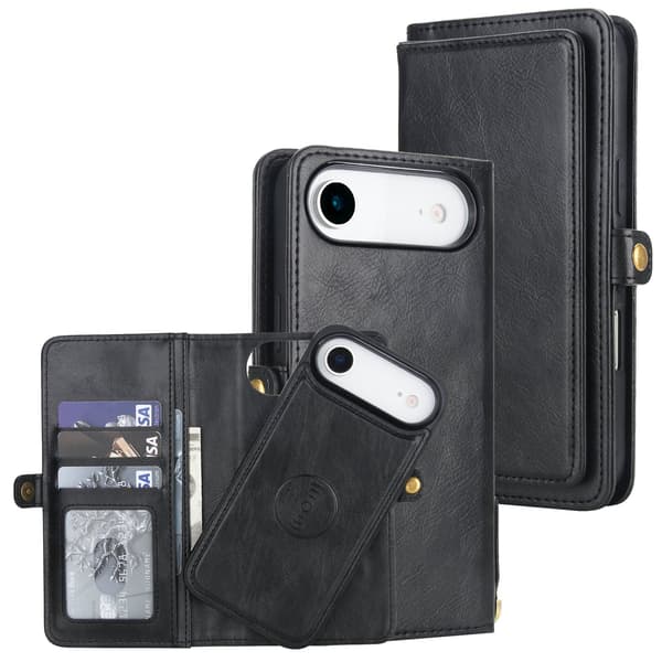 iPhone 17 Air fodral med kortfack Brun