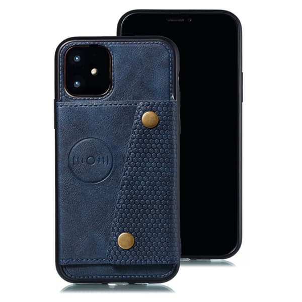 Glat cover med kortholder - iPhone 11 Svart