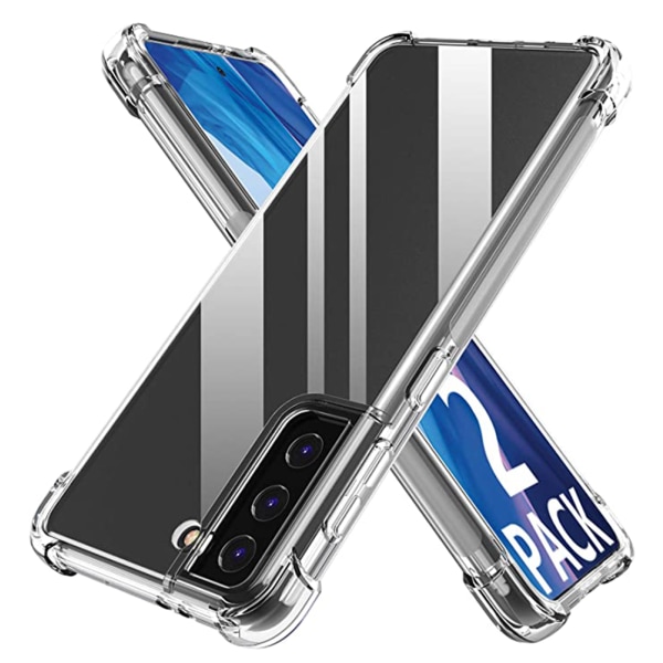 Silikonecover med beskyttende hjørne - Samsung Galaxy S21 Transparent