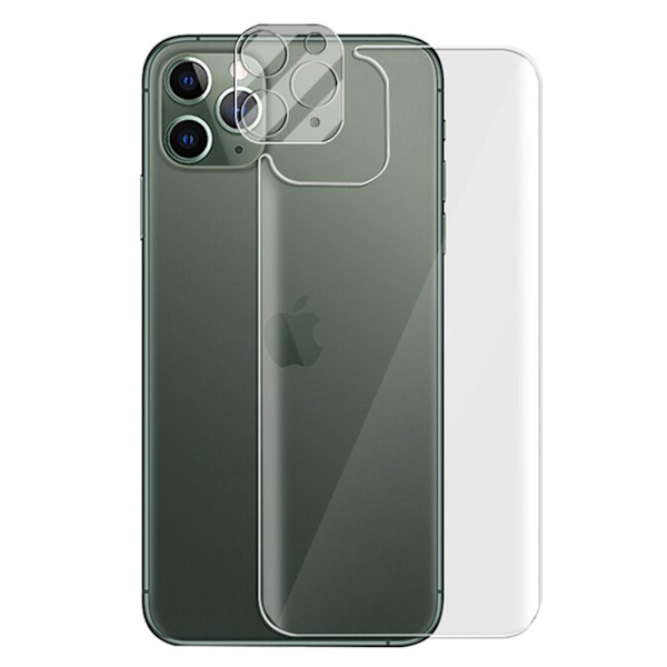 3-in-1 Fram- & Baksida Kameralinsskydd iPhone 12 Pro Max Transparent