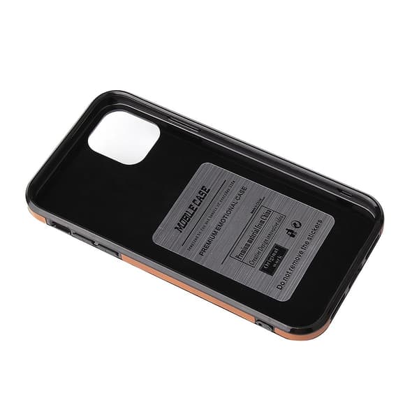 Skyddande Skal med Korthållare - iPhone 11 Mörkbrun