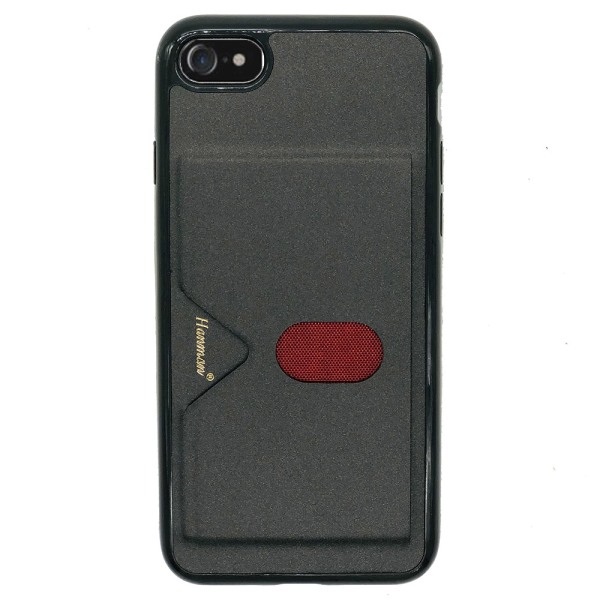 Beskyttende Smart Cover med kortrum - iPhone 8 Grå