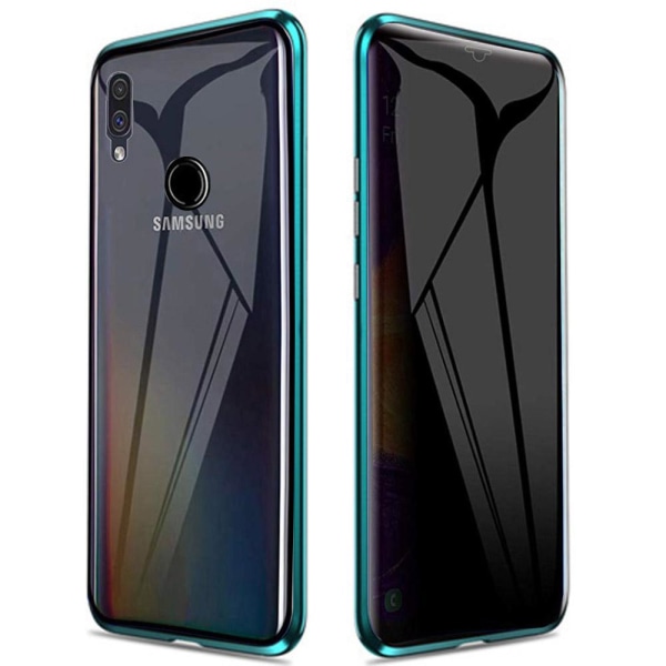 Stilfuldt dobbelt magnetisk cover - Samsung Galaxy A20E Grön