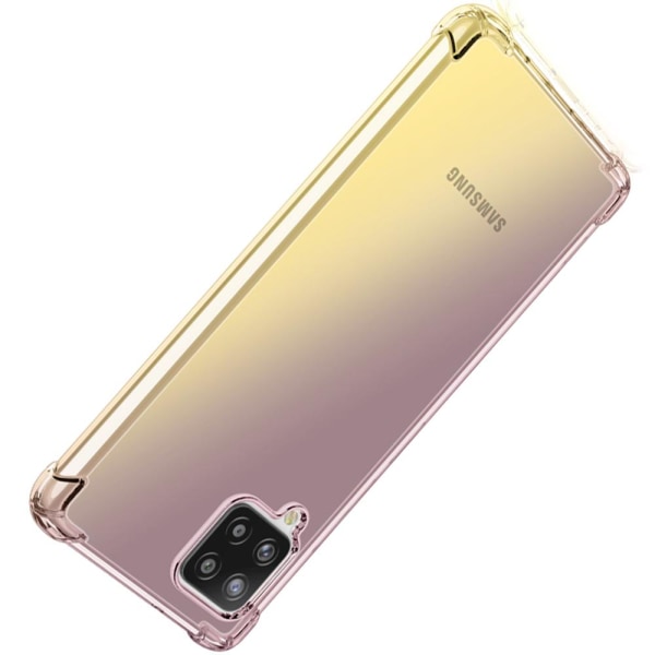 Iskuja vaimentava tyylikäs kansi - Samsung Galaxy A42 Blå/Rosa