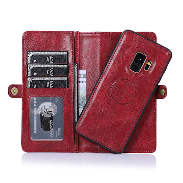 Smooth Double Wallet Case - Samsung Galaxy S9 Brun