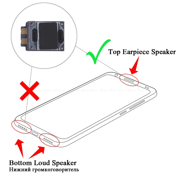 Galaxy Note 8 Ear kaiutin Soita kaiutin Varaosa