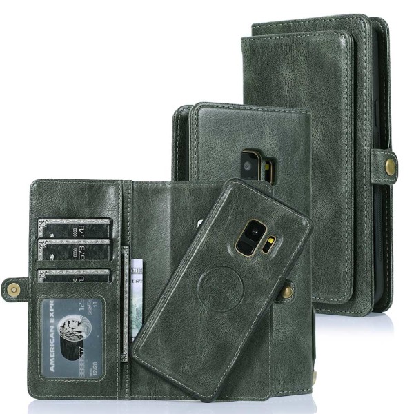 Smooth Double Wallet Case - Samsung Galaxy S9 Brun