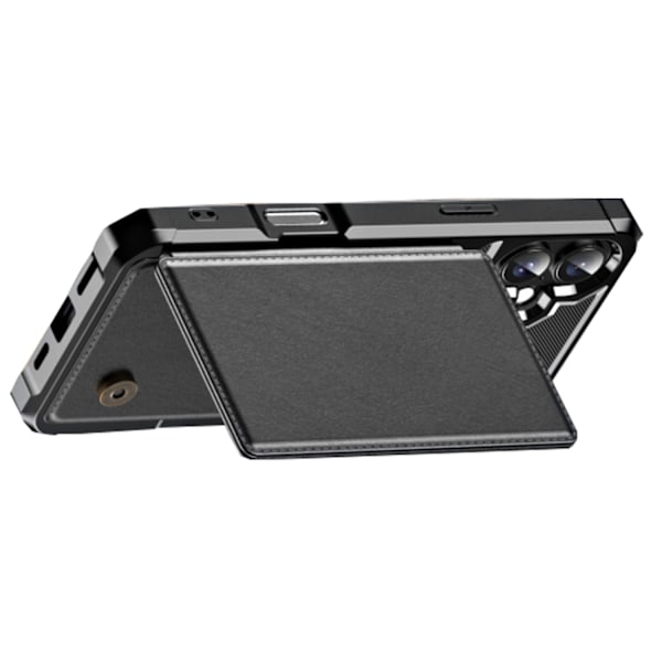 iPhone 16 Plånboksfodral - Tunn design med plats för 4 kort