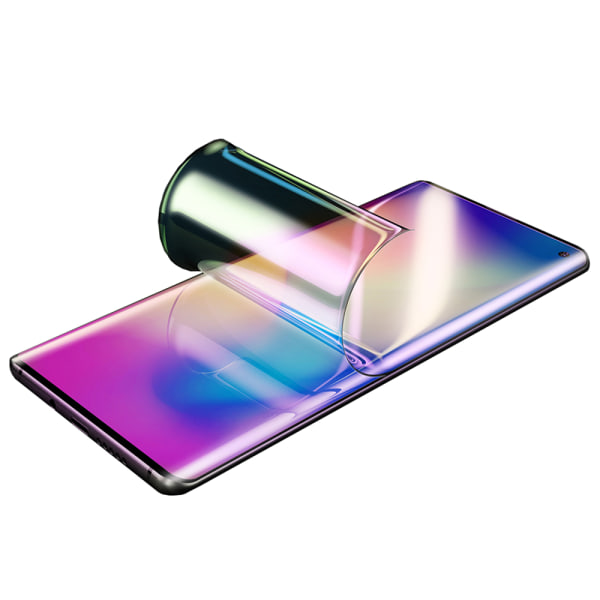 3D HuTech edessä oleva näytönsuoja - Samsung Galaxy S10 Transparent/Genomskinlig
