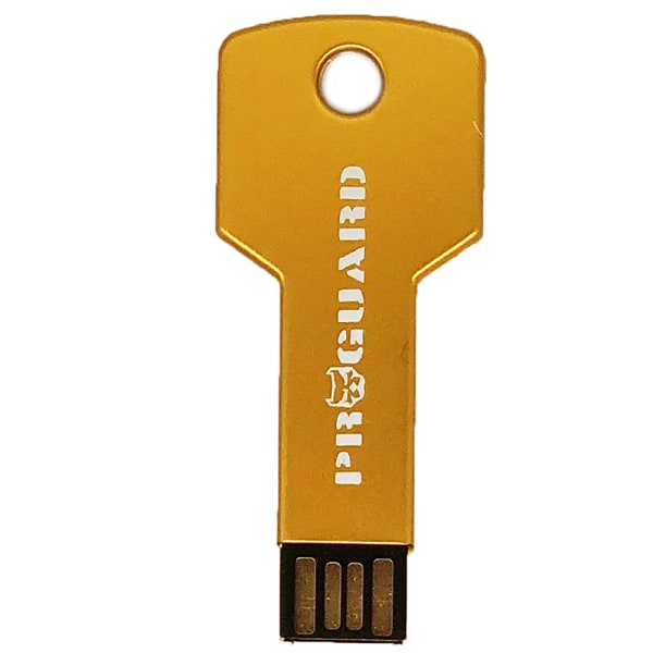 16 GB vandtæt og stødsikker USB 2.0-hukommelsesflash (metal) Blå