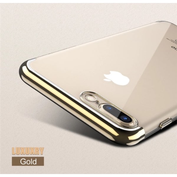 iPhone 7 PLUS - FLOVEME:n tyylikäs, eksklusiivinen silikonikuori Silver