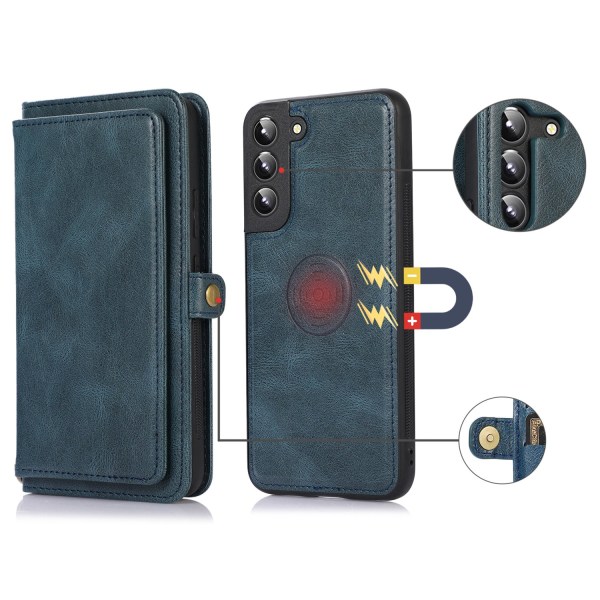 Smooth Wallet Case - Samsung Galaxy S22 Mörkblå