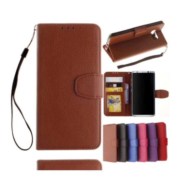 Stilig lommebokdeksel fra NKOBEE til Samsung Galaxy S8+ Rosa
