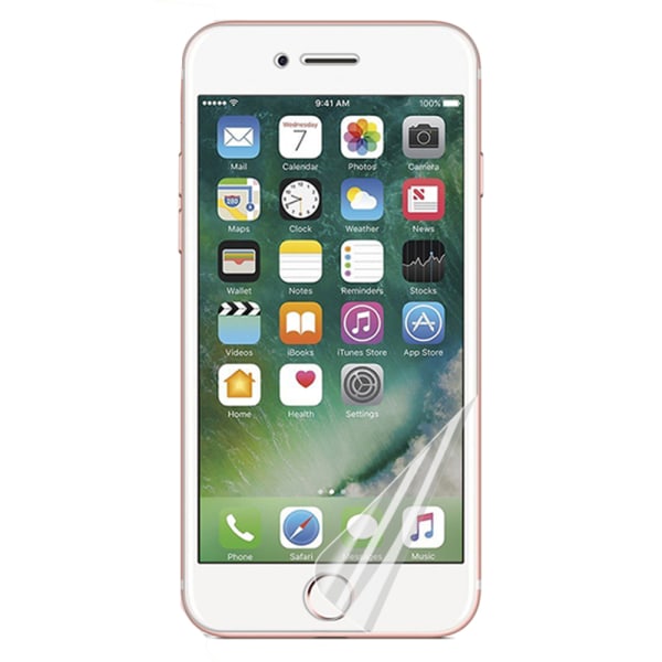 iPhone SE 2020 2-PACK PET näytönsuoja 9H 0,2mm Transparent/Genomskinlig